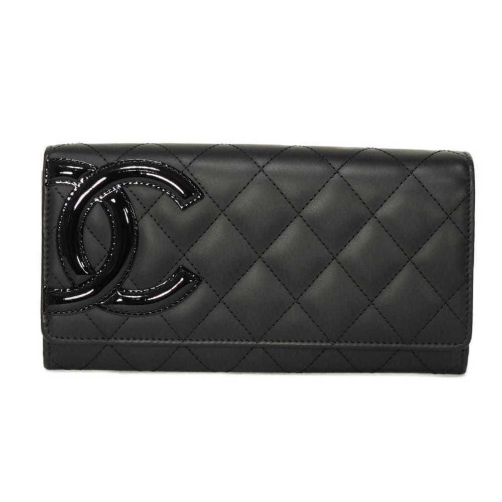 Chanel Matelassé Long Flap Wallet, Coco Mark, CC Calfskin, Enamel, Pink, Camb...